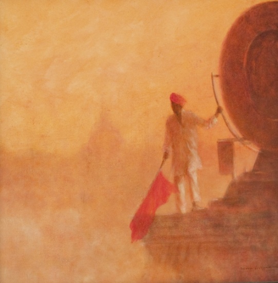Railway Flag Man, Agra von Lincoln  Seligman