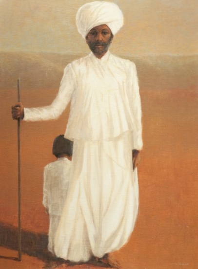 Man and Child II von Lincoln  Seligman