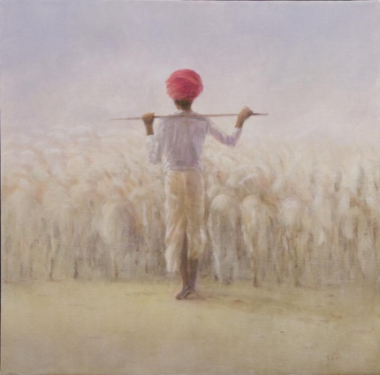 Shepherd and Flock von Lincoln  Seligman