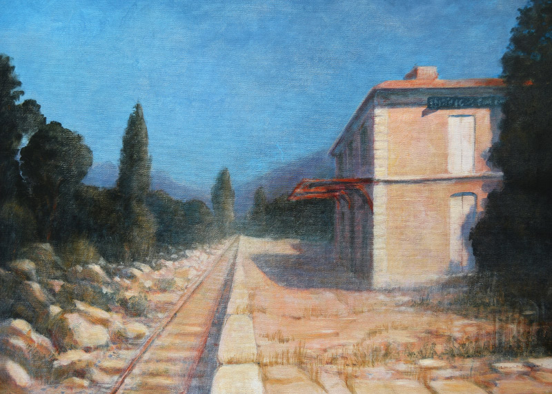 Entraigues Station, Provence von Lincoln  Seligman
