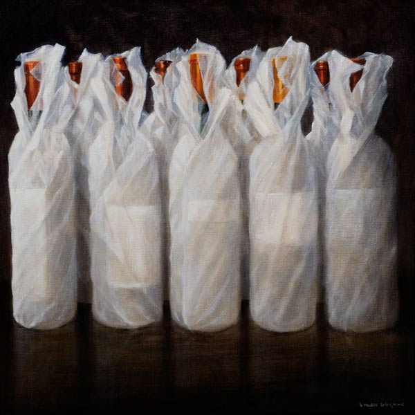 Wrapped Wine Bottles von Lincoln  Seligman