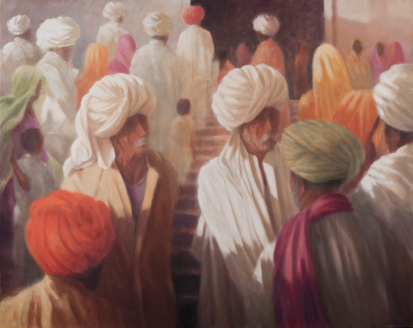 At the Temple Entrance von Lincoln  Seligman