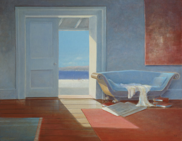Beach house, 1995 (acrylic on board)  von Lincoln  Seligman
