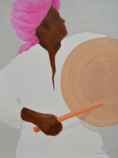 Drummer, Pink Turban von Lincoln  Seligman