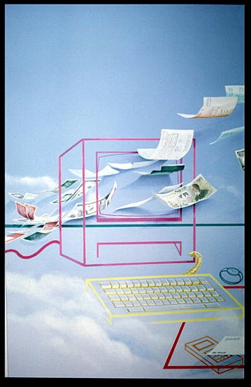 Magic Money, detail (oil on canvas) (detail of 40193)  von Lincoln  Seligman