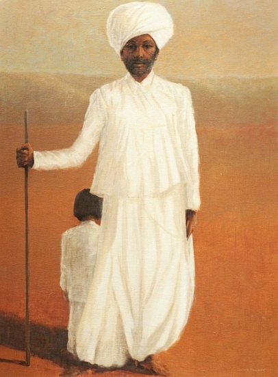 Man and Child II von Lincoln  Seligman