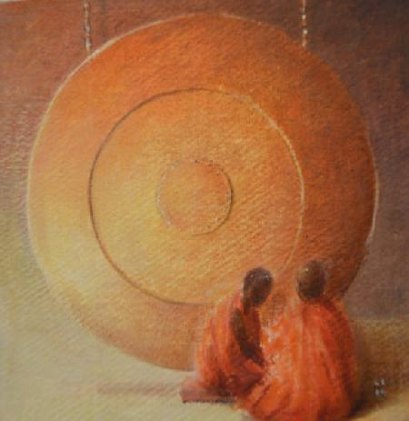 Monk, Gong and Pupil