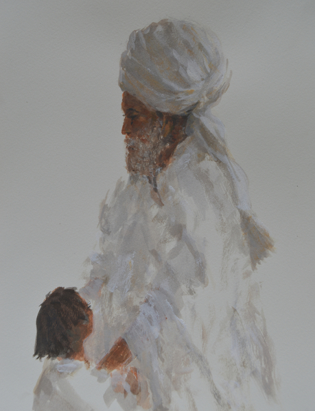 Old Man and Child von Lincoln  Seligman