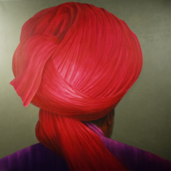 Red Turban, Purple Coat  von Lincoln  Seligman