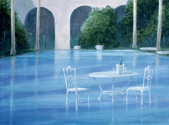 Shallow End (oil on canvas)  von Lincoln  Seligman