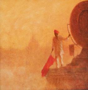 Railway Flag Man, Agra