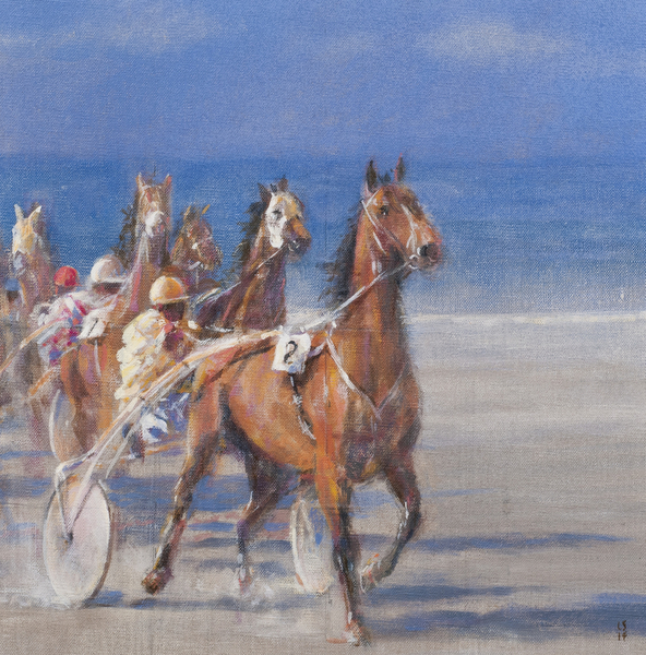 Trotting races, Lancieux, Brittany von Lincoln  Seligman