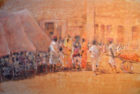 Village Scene, Jaipor