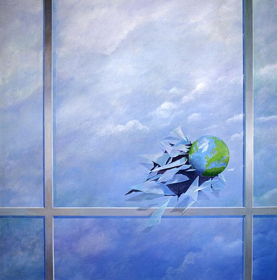 World Breaking Glass  von Lincoln  Seligman