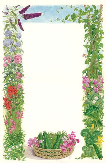 August, 1993 (w/c on paper)  von Linda  Benton