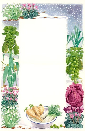 January, 1993 (w/c on paper)  von Linda  Benton