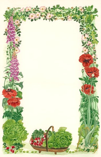 June, 1993 (w/c on paper)  von Linda  Benton