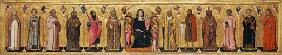 Thronende Madonna mit Kind und dem Stifter, zwölf Heiligen und Propheten