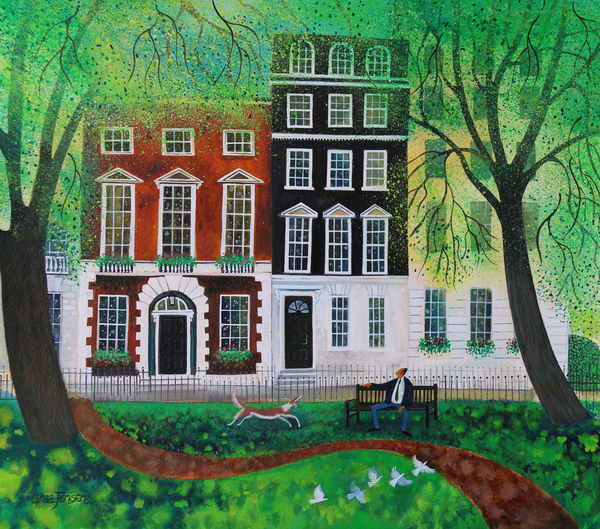Relaxing in Berkley Square von Lisa Graa Jensen