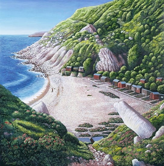 Church Ope Cove, 1999 (oil on canvas)  von Liz  Wright