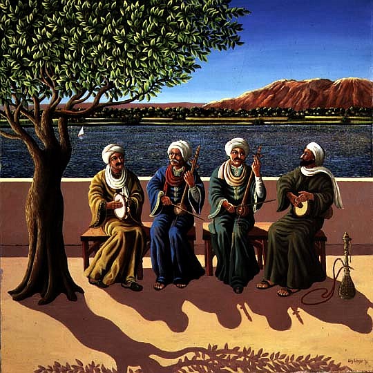 Music on the Nile, 1990  von Liz  Wright