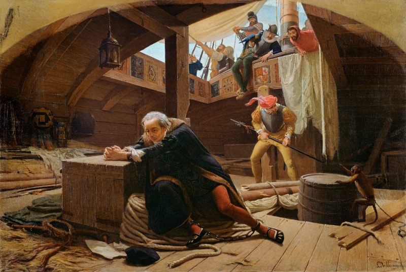 Columbus in Chains von Lorenzo Delleani