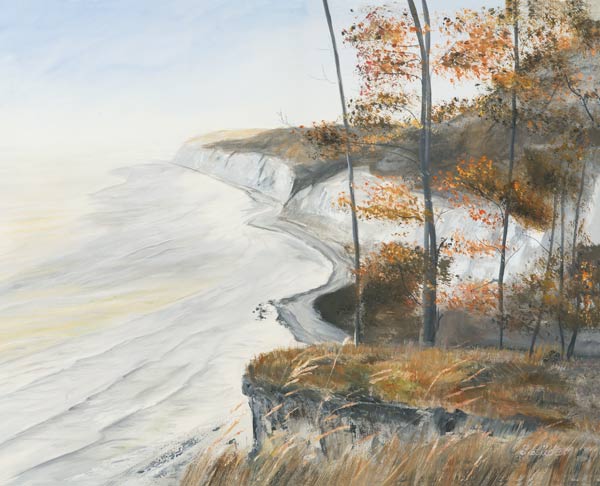 Rügen - Steilküste im Herbst von Lothar Lüder