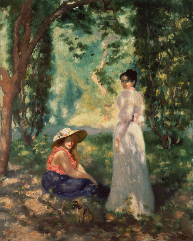 Zwei Frauen in einer Landschaft. von Louis Anquetin