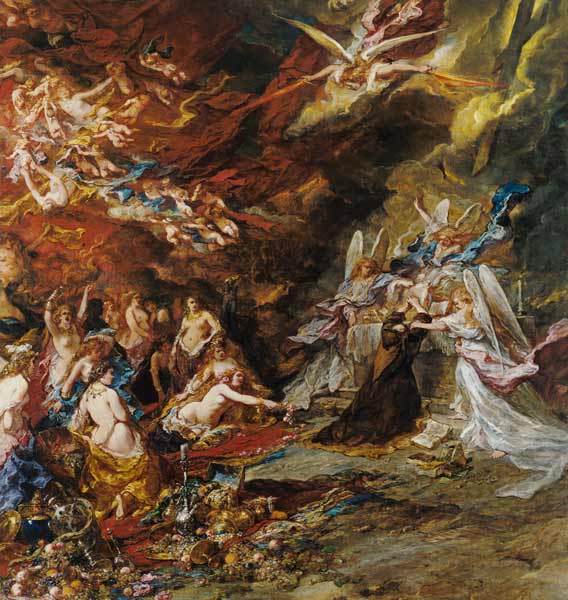 The Temptation of St. Anthony von Louis Gabriel Eugène Isabey