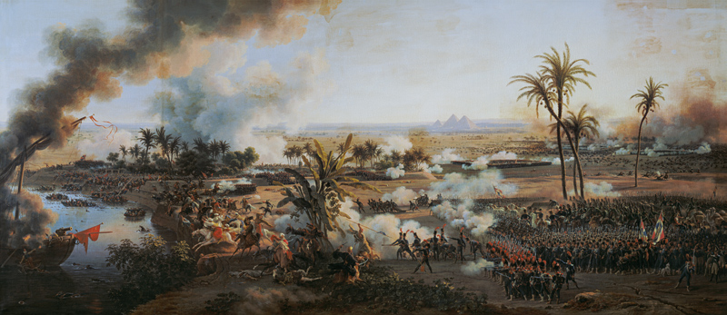 Battle of the Pyramids, 21st July 1798 von Louis Lejeune