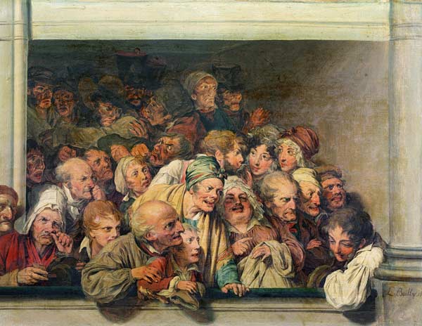 Poor Box at the Opera von Louis-Léopold Boilly