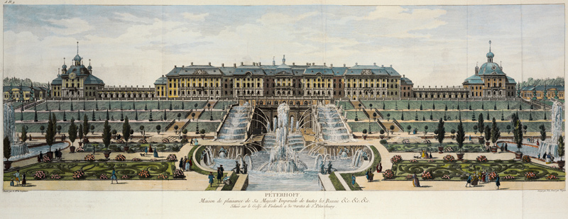 Schloß Peterhof von Louis-Nicolas de Lespinasse