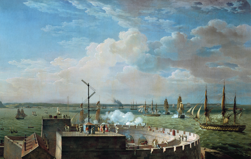 Cherbourg Harbour von Louis Philippe Crepin