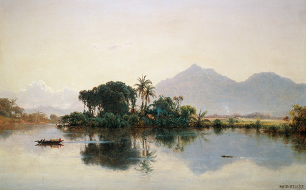 Landschaft am Orinoco, Venezuela. von Louis Remy Mignot