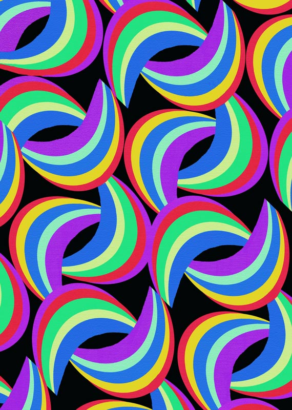 Rainbow Print von  Louisa  Hereford