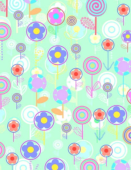 Overlayer Flowers von  Louisa  Hereford