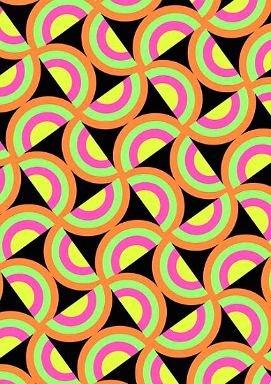 Psychedelic Squares von  Louisa  Hereford