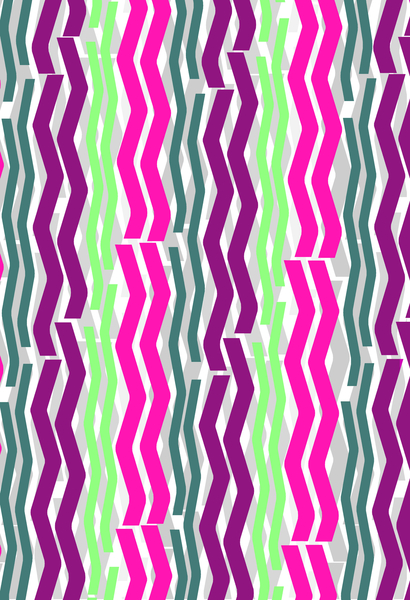 Zig Zig Stripes von  Louisa  Hereford