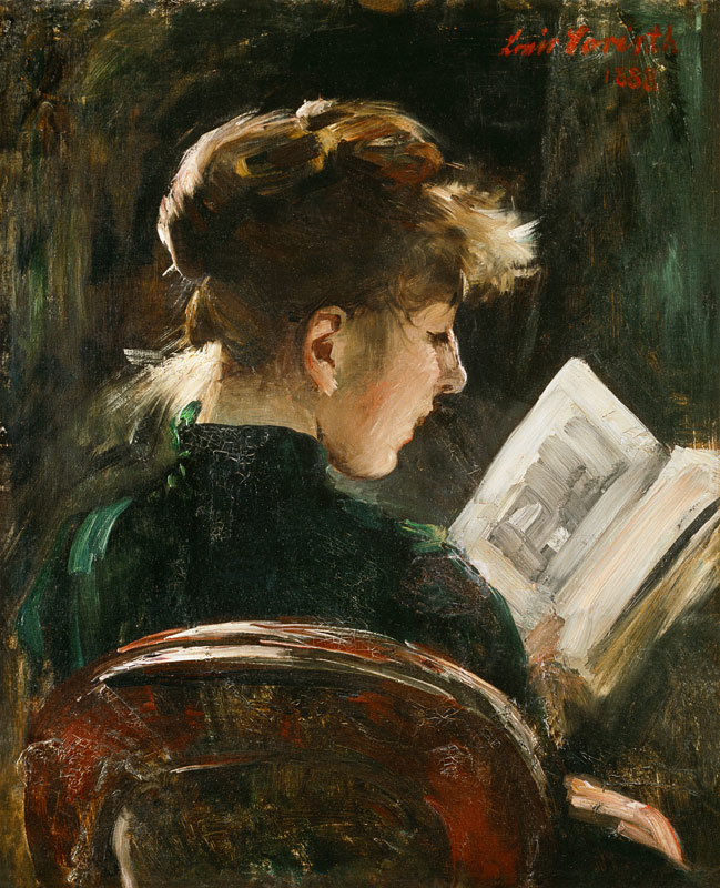 Lesendes Mädchen von Lovis Corinth