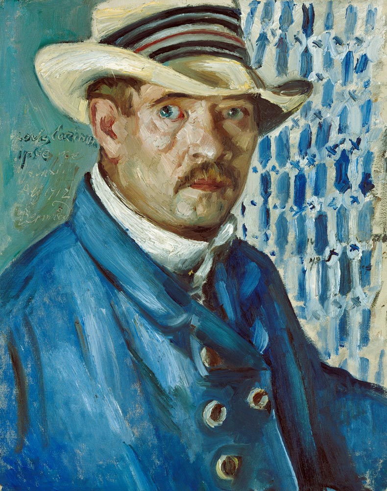 Selbstbildnis mit Panamahut. von Lovis Corinth