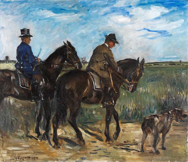 Reiter mit Diener und Hund von Lovis Corinth