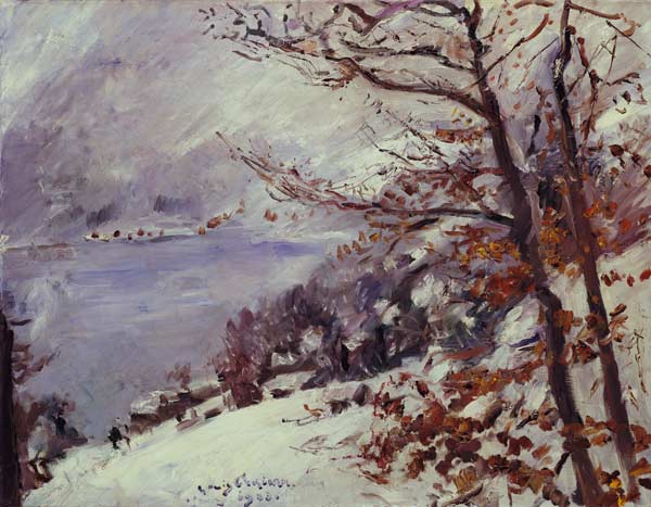 Der Walchensee im Winter von Lovis Corinth