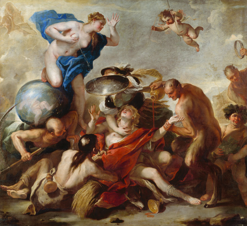 Die Jugend von den Lastern versucht von Luca Giordano