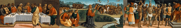 Abendmahl,  Ölberg u.a von Luca Signorelli