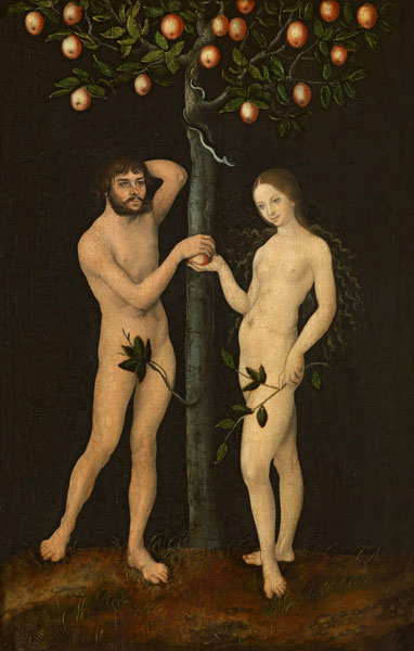Adam und Eva von Lucas Cranach d. Ä.