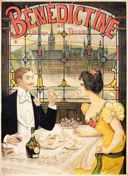 Advertisement for Benedictine, printed by Imp. Andre Silva, Paris von Lucien Lopes Silva
