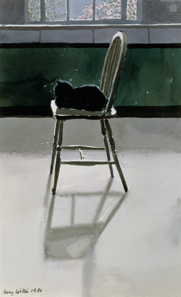 Cat on a Chair von Lucy Willis