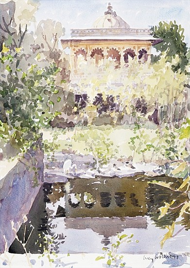 Forgotten Palace, Udaipur, 1999 (w/c on paper)  von Lucy Willis