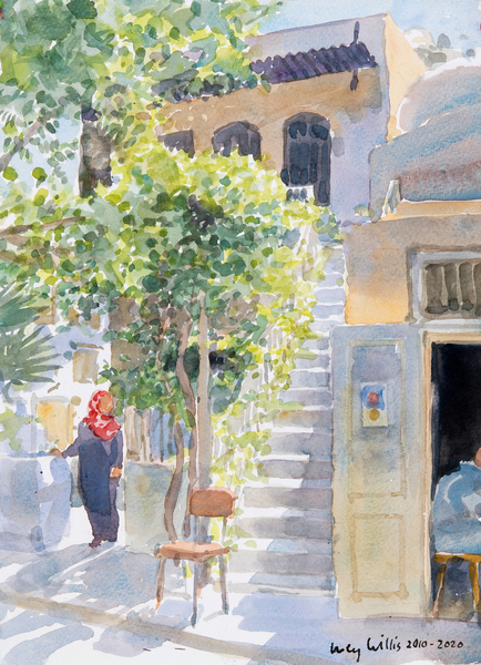 Steps by The Citadel, Aleppo, Syria von Lucy Willis