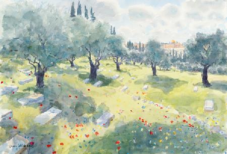The Olive Grove (Temple Mount from The Kidron Valley, Jerusalem)